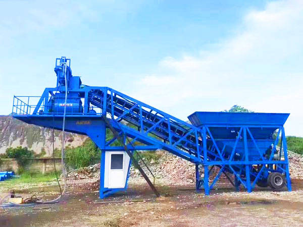 Feedback From Customer-AJY-35 Mobile Concrete Batching Plant Philippines