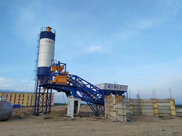 Successful Installation Of Small Mobile Concrete Batch Plant In Namangan Uzbekistan