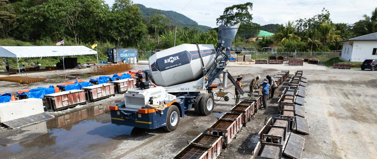 aimix large concrete mixer machine for sale
